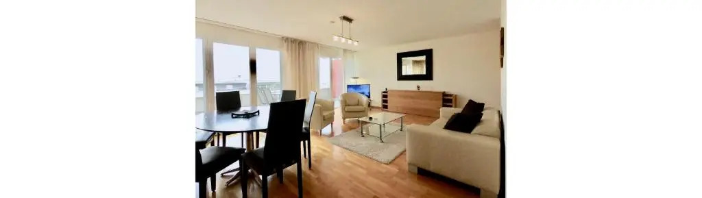 Bright spacious and modern apartment with terrace