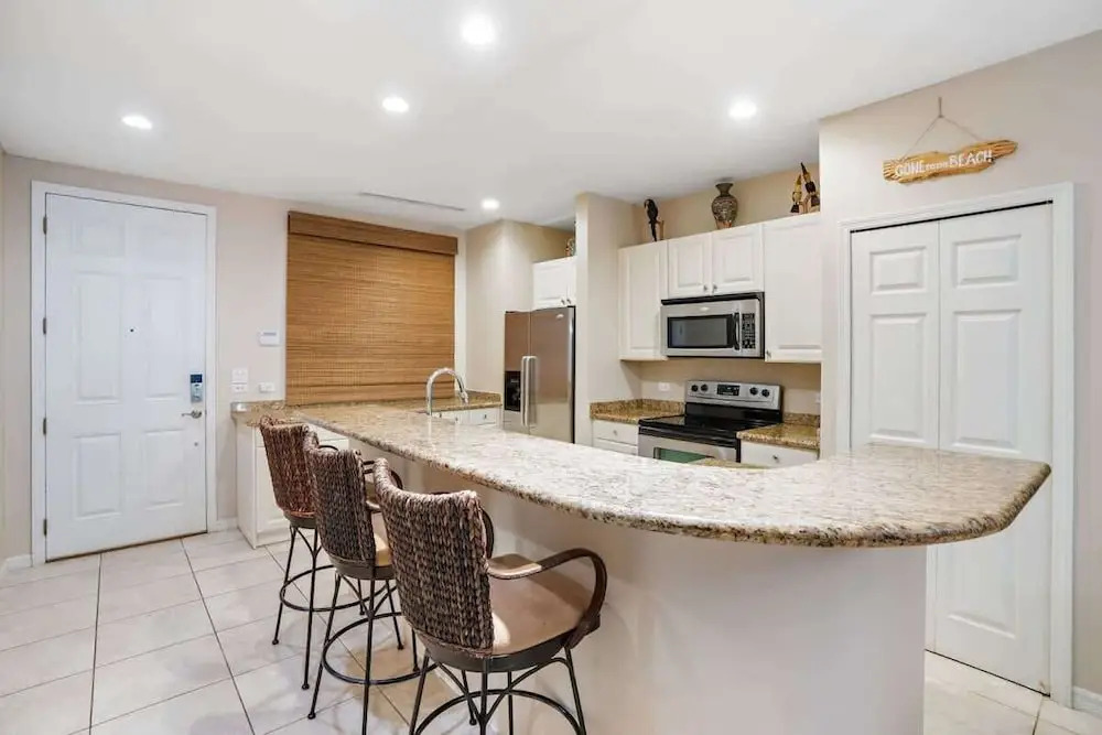 Ground-floor unit in front of lazy river pool at Pacifico in Coco