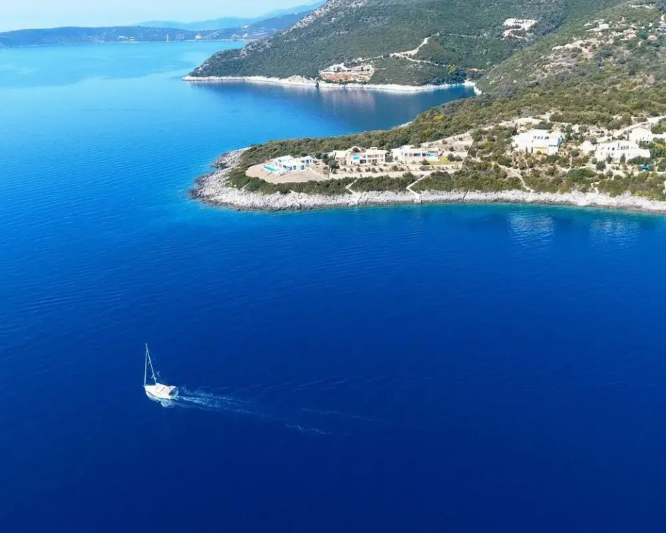 Seafront Marine Villa with private sea access - Iris Villas Lefkada