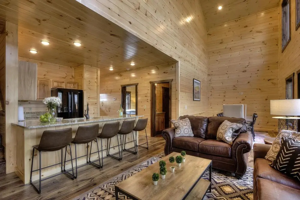 TOT NEW Cabin w/ Indoor Pool & HOT TUB Game Room & Video Wall