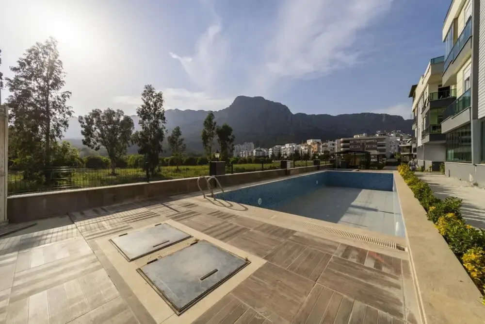 Flat With Shared Pool and Balcony in Konyaaltii