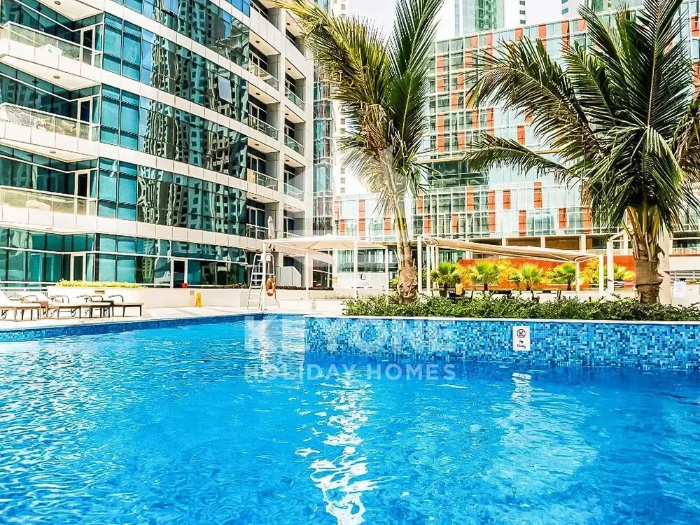 Contemporary One Bedroom with Full Marina View