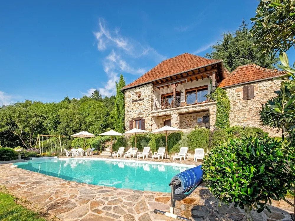 Stone House With Pool and Garden