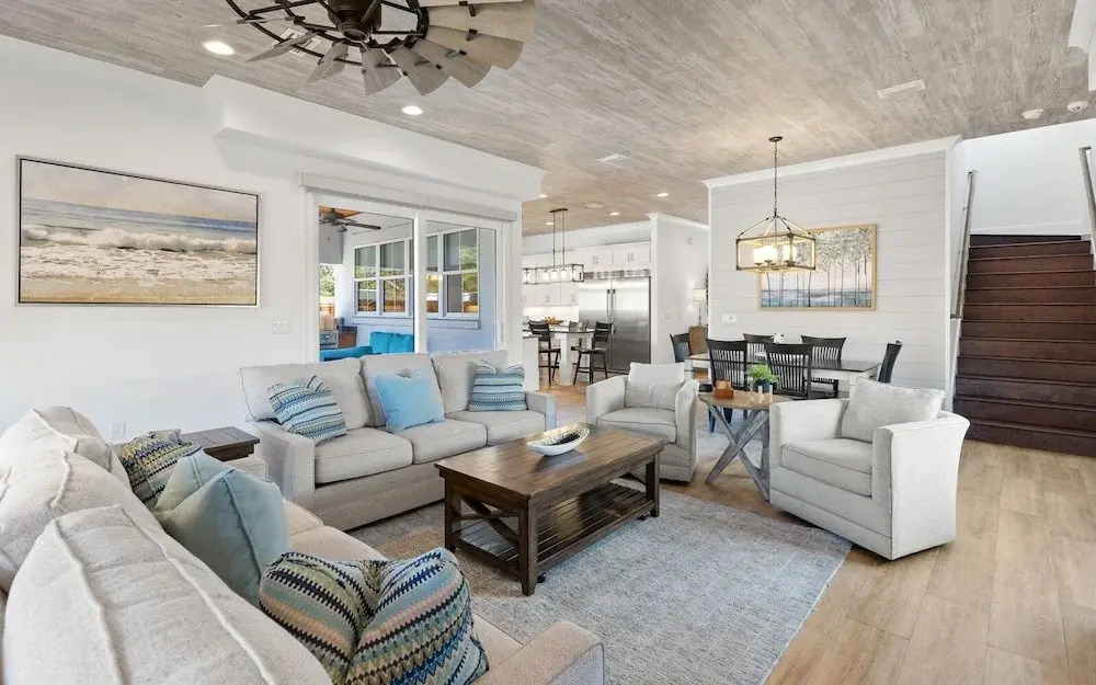 5BR Home w/ Private Heated Pool, Golf Cart, 4 Bikes, Near 30a!