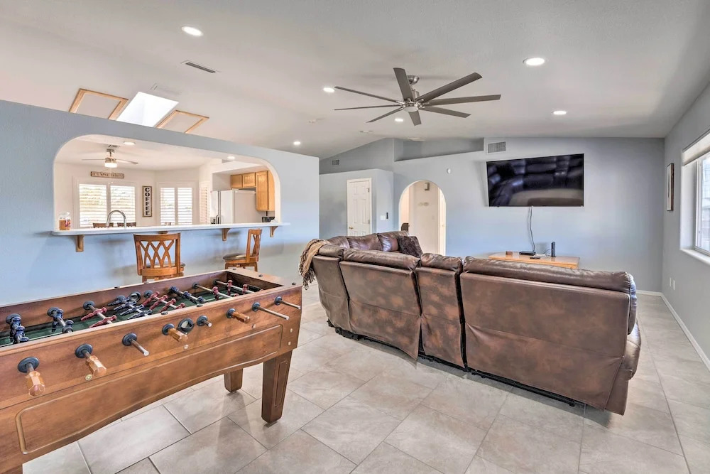 Patio + Fire Pit: Central Home in Lake Havasu City