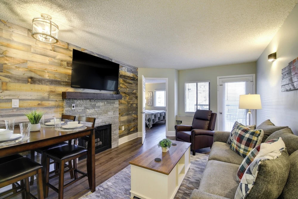 Pool, Views & Steps to Town: Chic Gatlinburg Condo