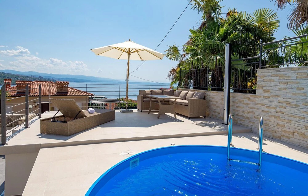 Beautiful Home in Volosko With Outdoor Swimming Pool, Wifi and 2 Bedrooms