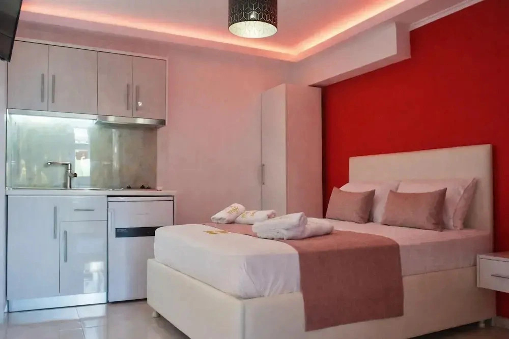Beachfront Double Room at House Blerina in Sarti