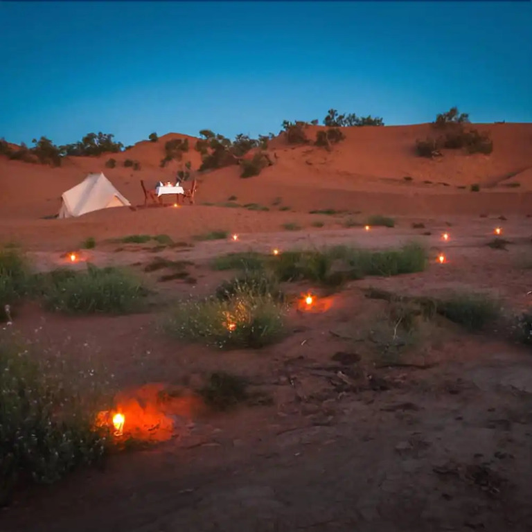 Bivouac les Hommes Bleus exclusive camp