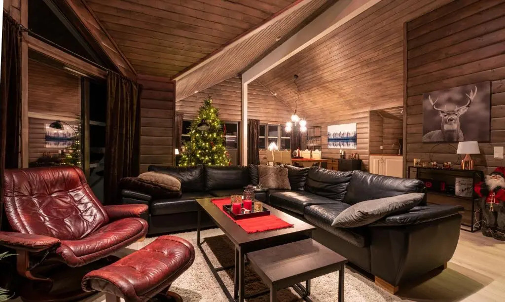 Cabin in Hodlekve with 5 bedrooms & hot tub.