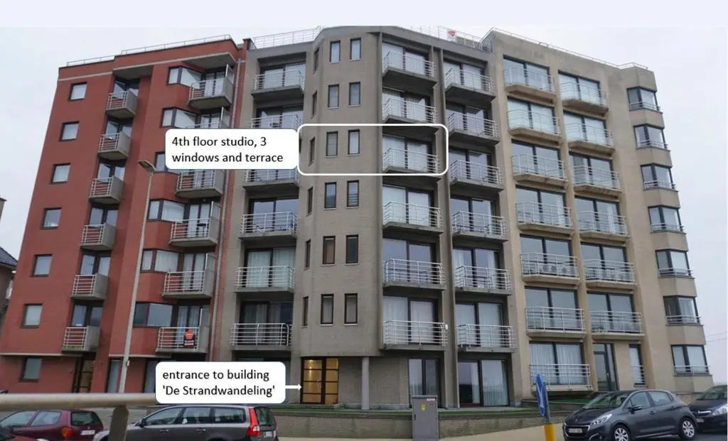Studio apartment 'De Strandwandeling' with frontal sea view near Ostend