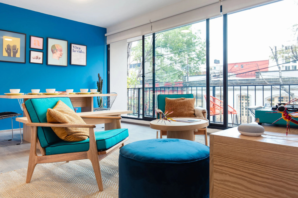 Casai Colorful and Artsy 3BR 2BA Apt in Roma Norte