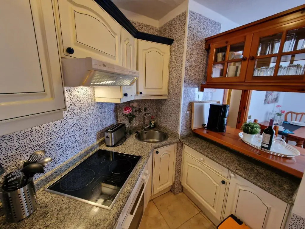 Apartment No 1 only 100 meters to beach, heated pool, wifi, balcony