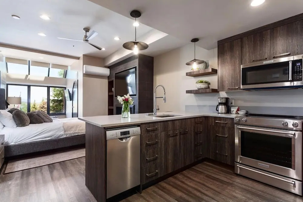 Modern Magic At Park City Base Studio Bedroom Condo by RedAwning