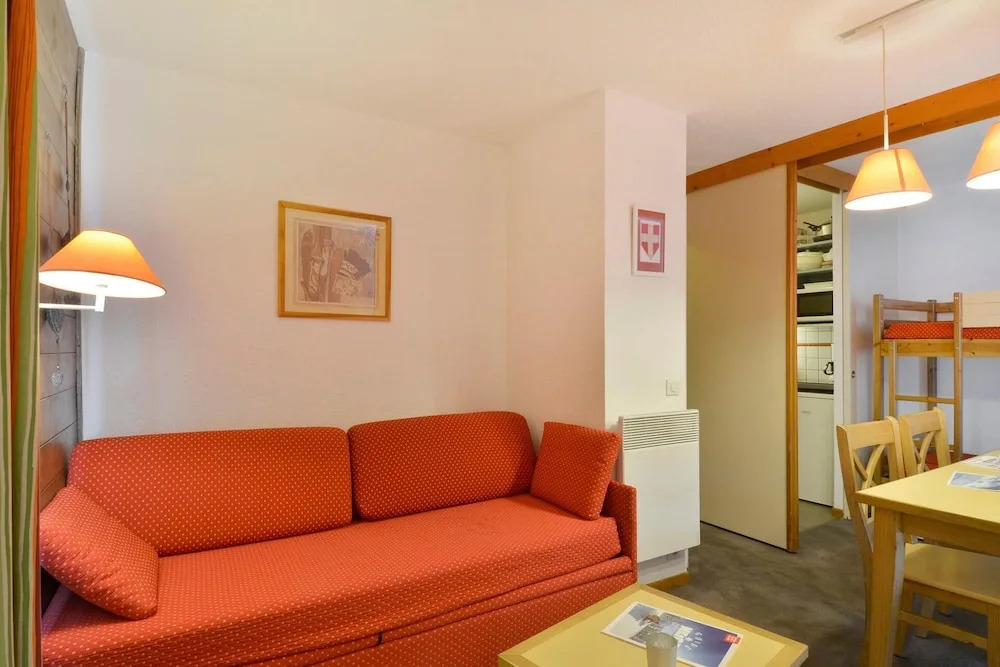 Belle Plagne Divisible Studio on the Resort Center for 4 People of 23mâ² Cs1101