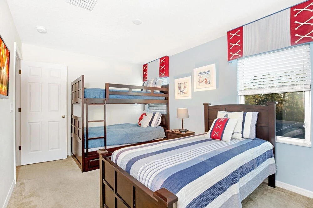Spacious 6-Bedroom Getaway with Game Room, Private Spa & Sunny Pool Deck in Premier Resort Setting