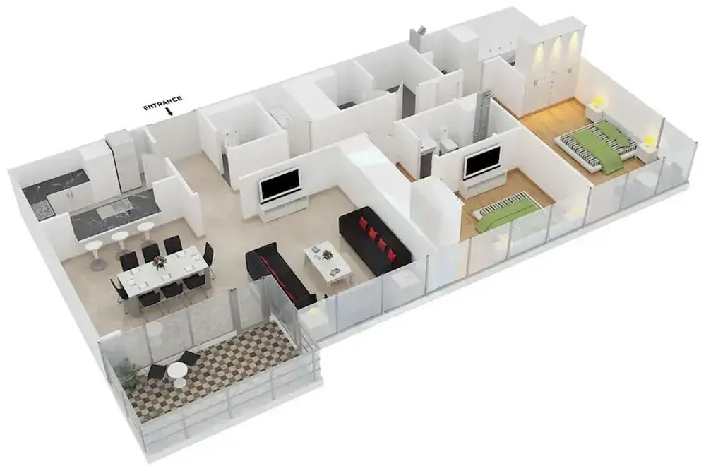 LUX The JBR Beach Sea View Suite