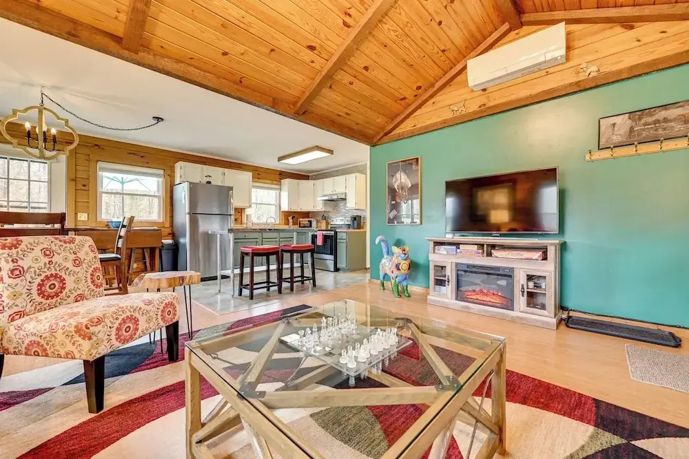 High Peak Heaven: Cozy Log Cabin on 1 Acre!