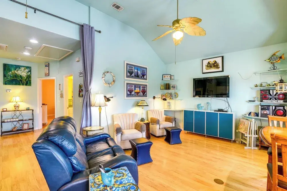 Ocean-view Balcony! Coastal Haven in Crystal Beach
