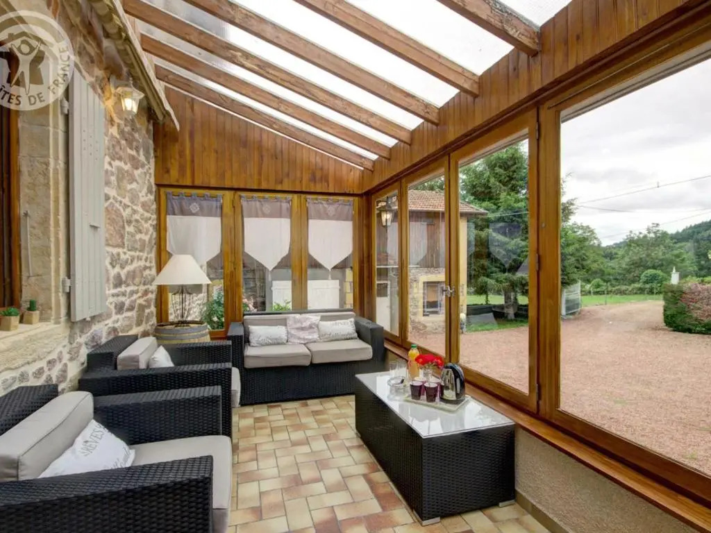 Gîte harmonieux 8 pers avec cheminée et animaux admis - FR-1-496-32