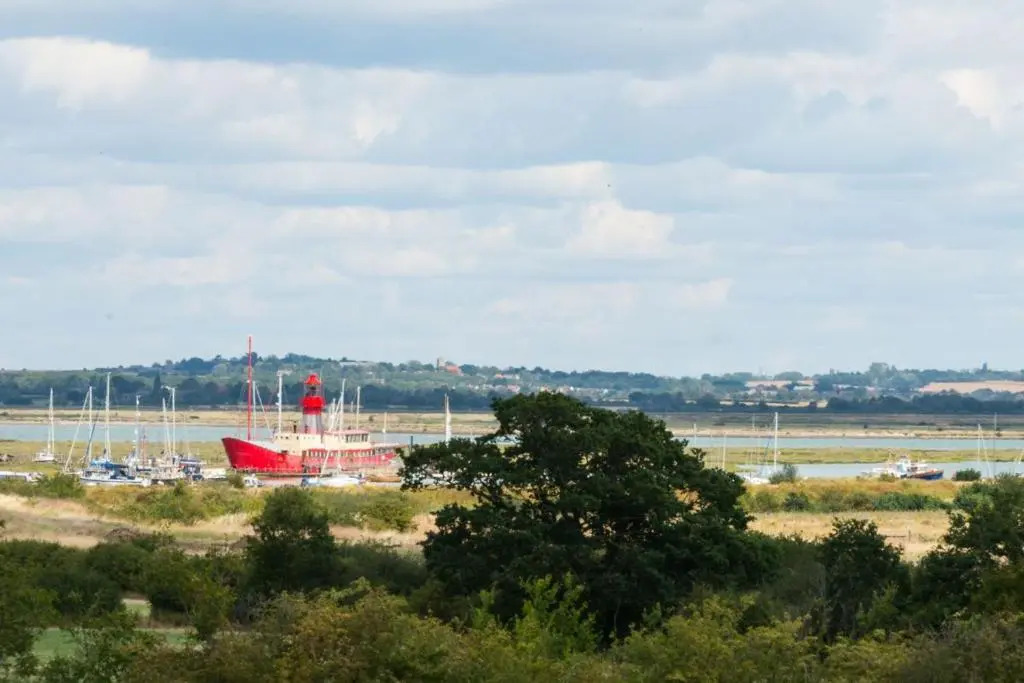The Hexagon, wow what a location, views over the Essex marshes and sea