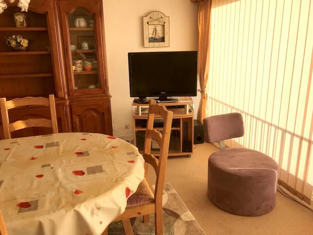 Apartment With 2 Bedrooms in Neufchâtel-hardelot, With Wonderful sea View, Furnished Balcony and Wifi - 1 m From the Beach