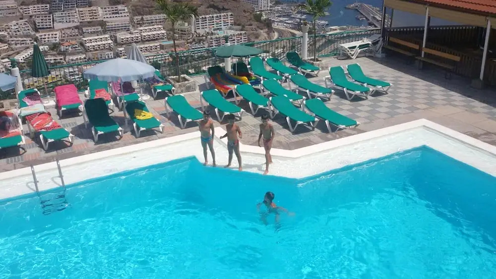 Apartment With one Bedroom in Mogán, With Wonderful sea View, Shared Pool and Furnished Terrace