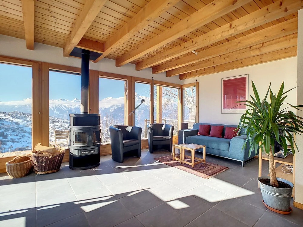Chalet With in Veysonnaz With Wonderful Mountain View Fur