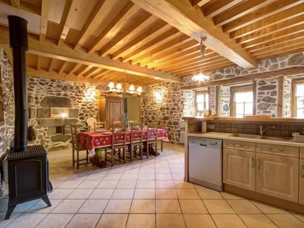 Gîte en Pierre Rest. avec Cheminée et Jardin, Parc Livradois-Forez - FR-1-496-19
