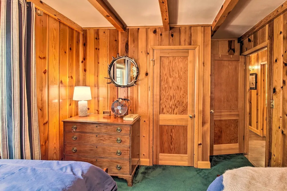 1 Mi to Rainbow Lake: Lakeside Cabin w/ Deck!