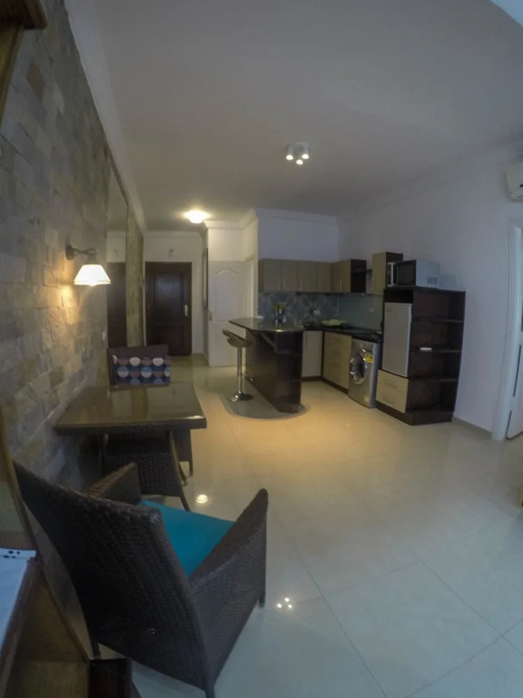 1 bedroom in Sunterra with huge patio