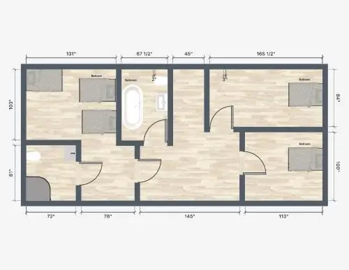 Corner House, Sleeps 8 in 4 Bedrooms, near train station, Great Value