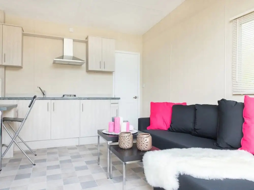 Chalet With a Decorative Fireplace