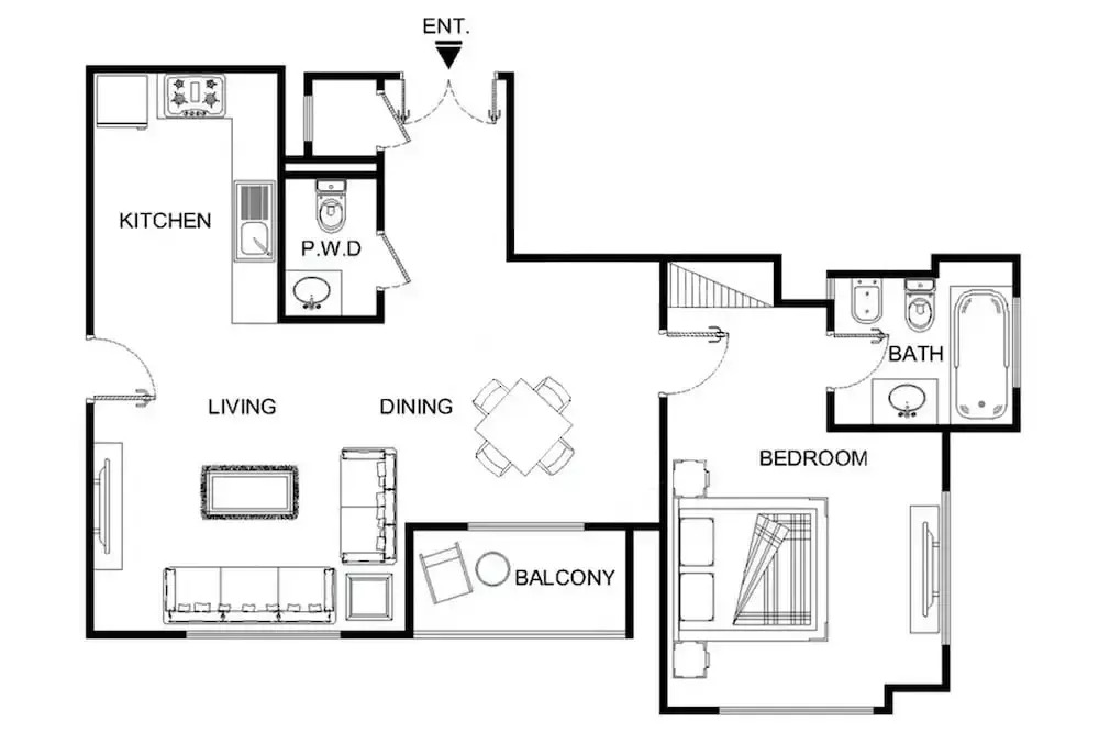 LUX  The JBR Marina View Suite 2