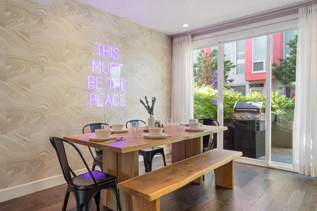 The Noma I Private Rooftop Patio I Marda Loop I TV