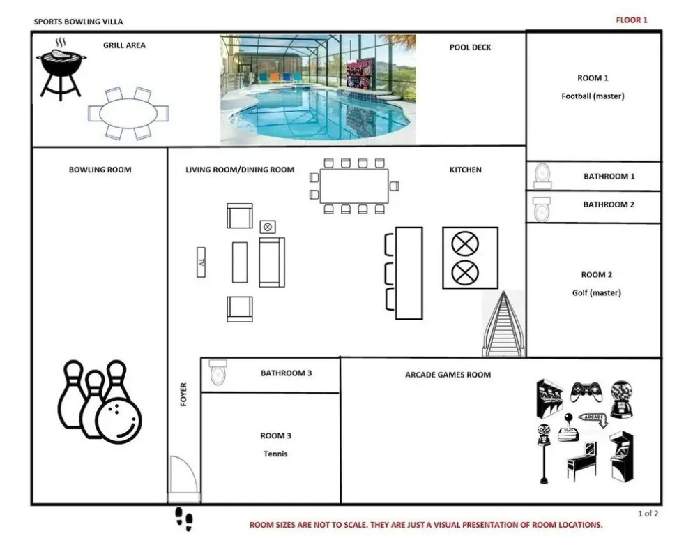 2421-14-rd- Sports Themed Home With Bowling Alley