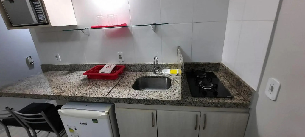 102 Lindo Flat mobiliado com vista lateral mar na Praia de Iracema