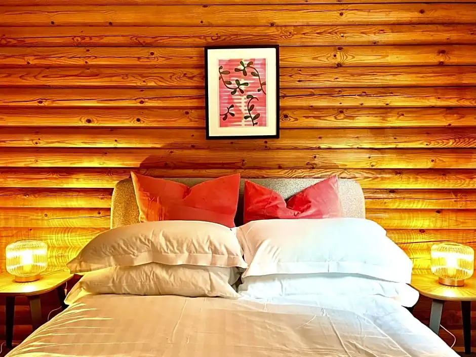 Riverside log cabins