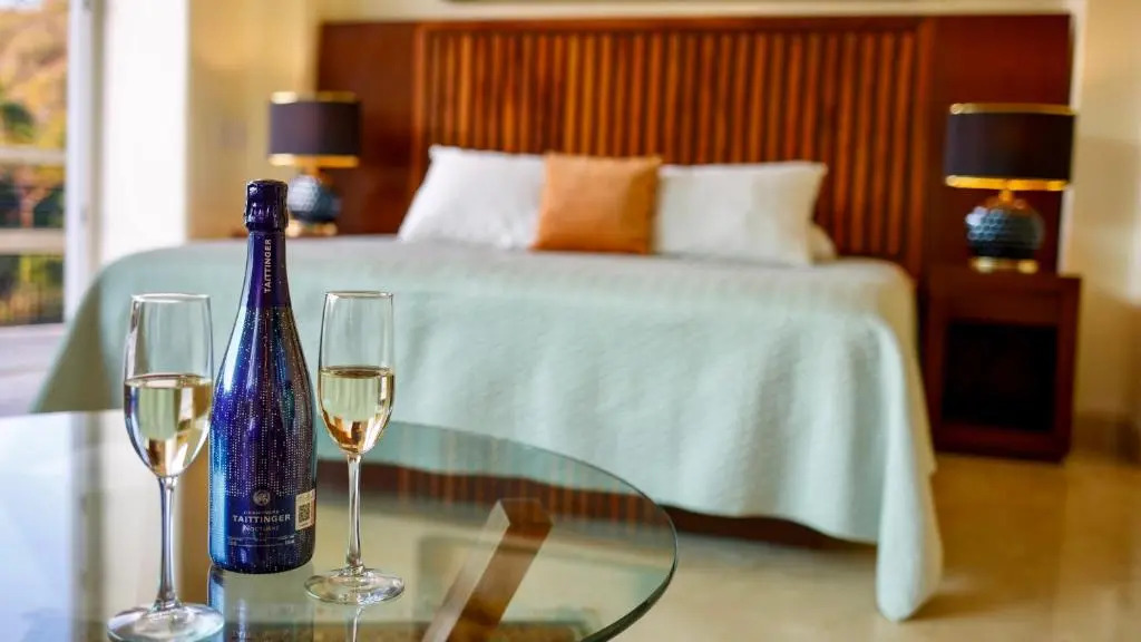 Luxury Waterfall Suite overlooks the impressive 60 feet high waterfall