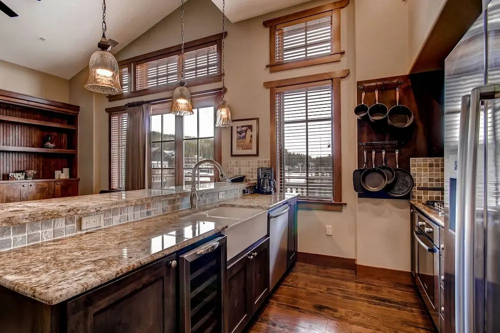 Luxury 3 Bedroom Ski in, Ski out  One Ski Hill Residence Located at the Base of Peak 8 with Hot Tub Access