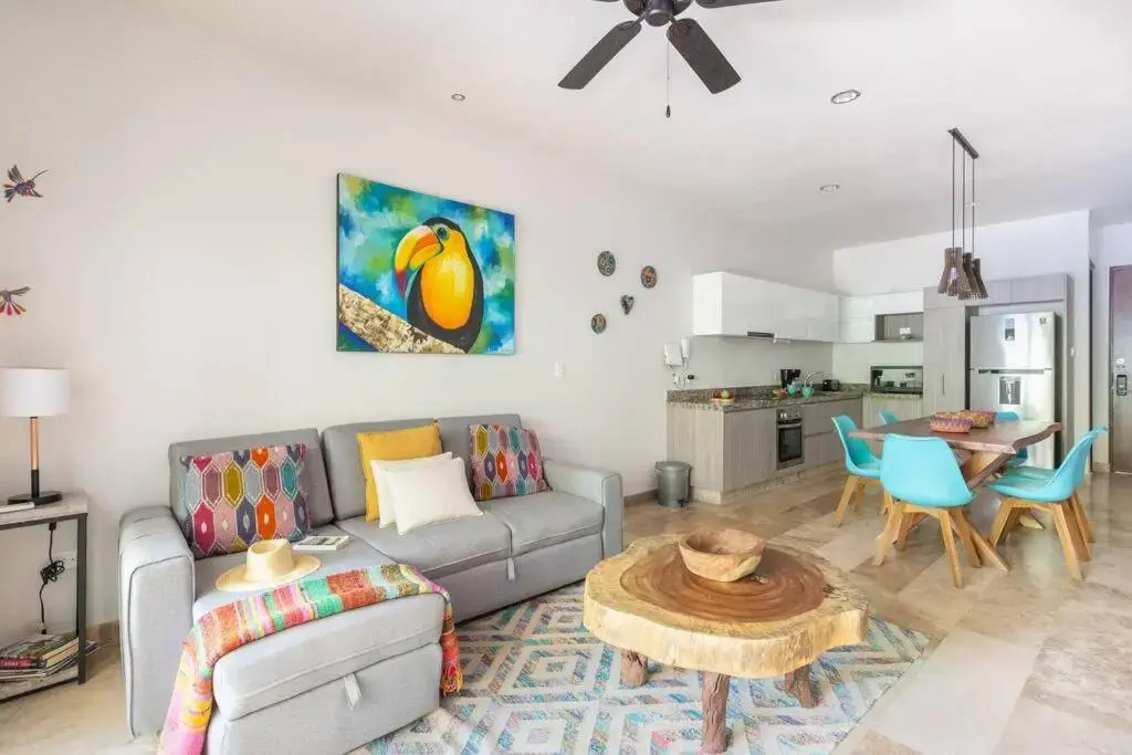 Tulum Swim up apartment for 5 pax with free bikes and WIFI