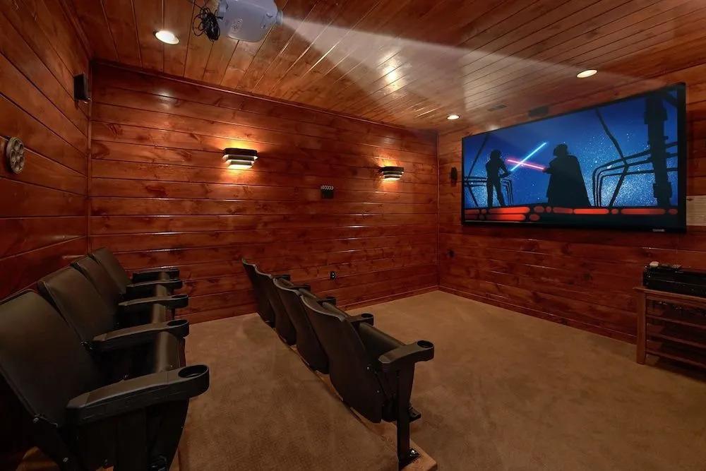 Theater Hot Tub Sauna Game Room
