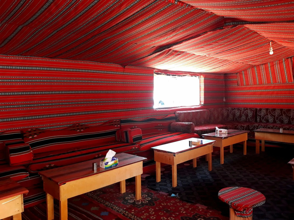 Martian desert camp