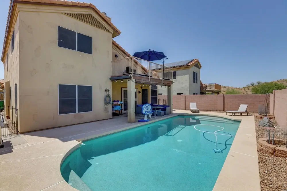 Heated Pool & Lake Views: Goodyear Getaway