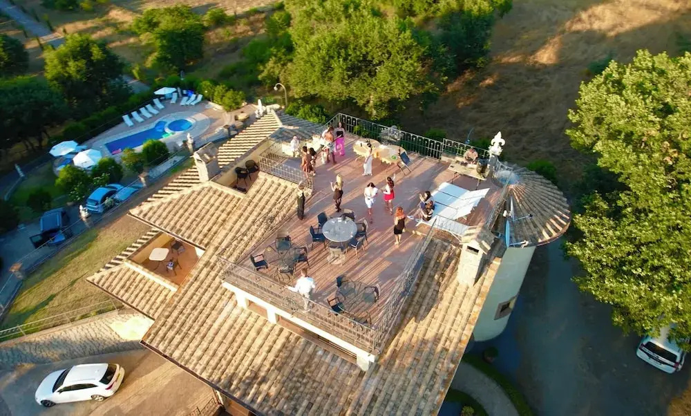 Villa on top of a Hill With an Enchanting View of Lake Bolsena