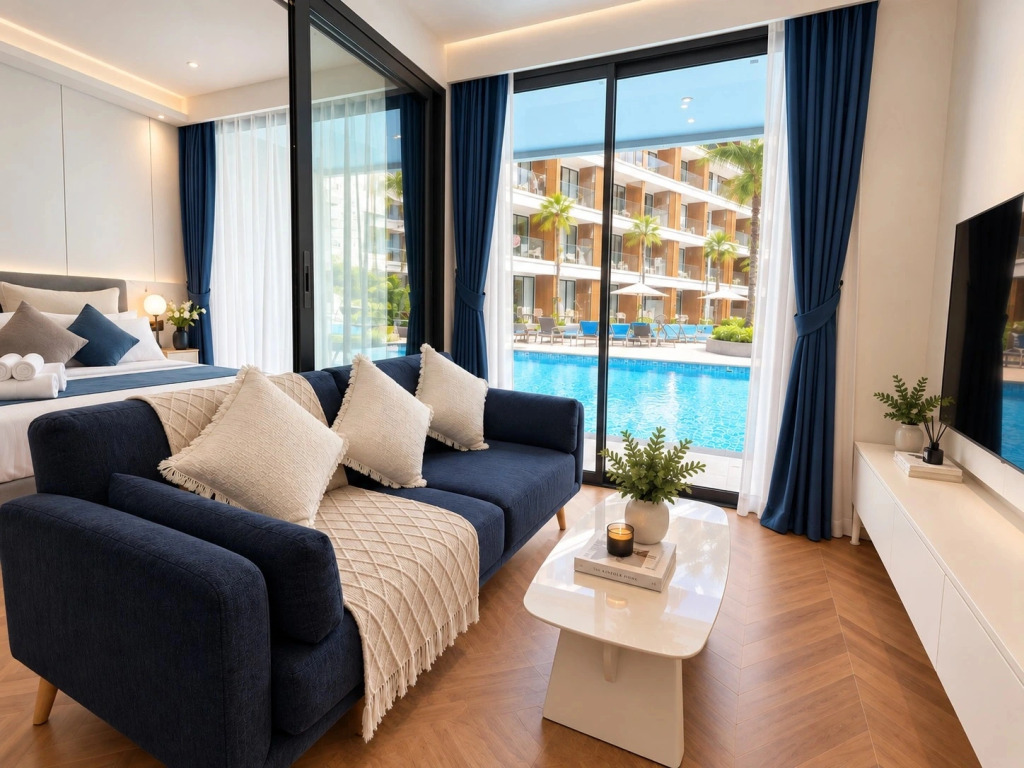 Апартаменты The Sunshine Beach King Suit Pool terrace