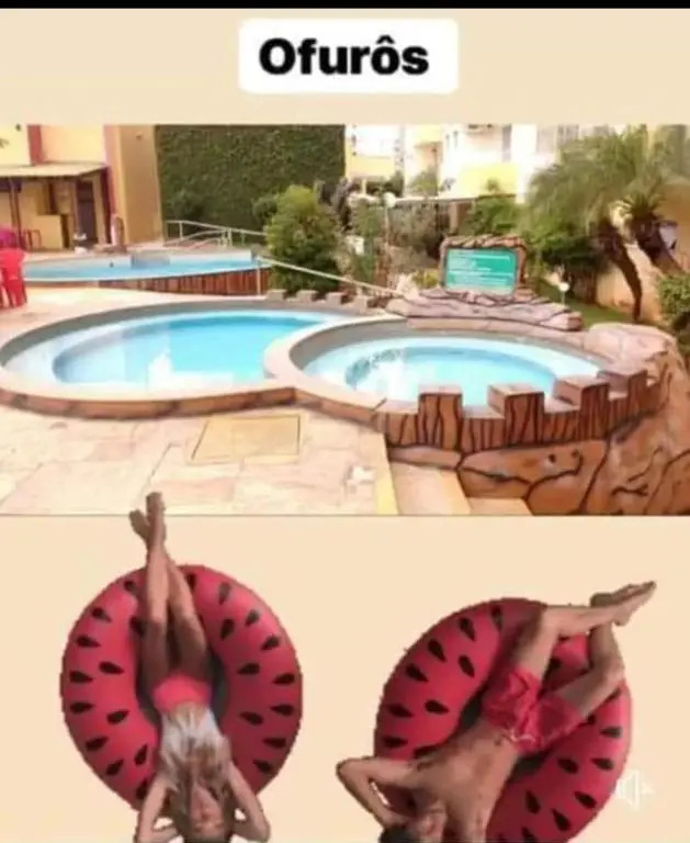 LINDO FLAT com PARQUE AQUÁTICO PERTO DO CENTRO DE CALDAS NOVAS!