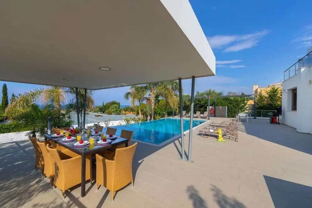 Eastmed Villas Paphos Limni Beach Villa Beachfront Four Bedroom Luxury Villa