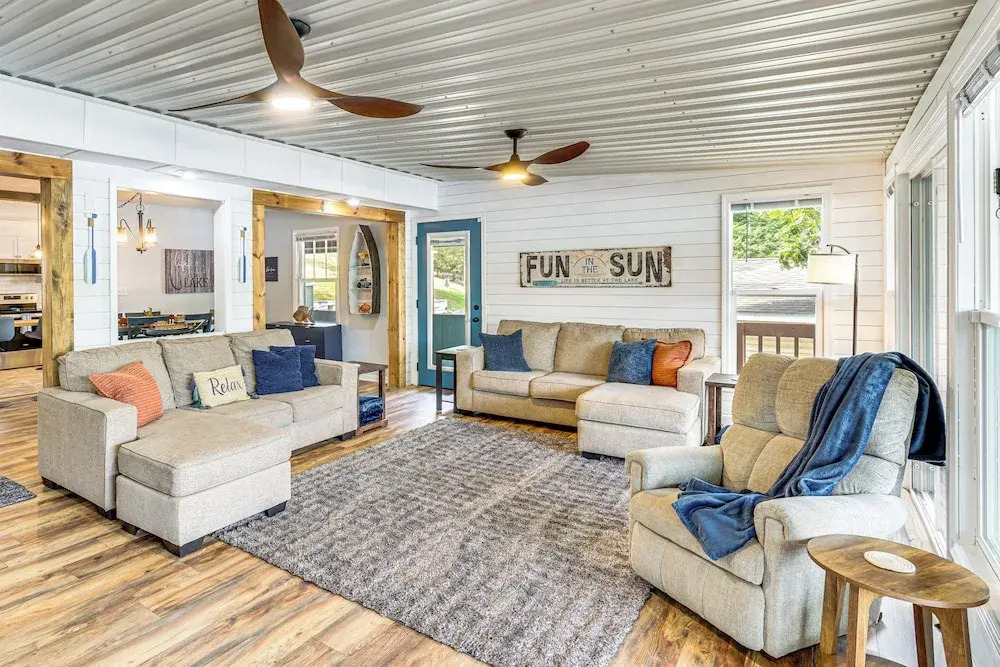 Central Waterfront Home w/ Dock in Lake Ozark!