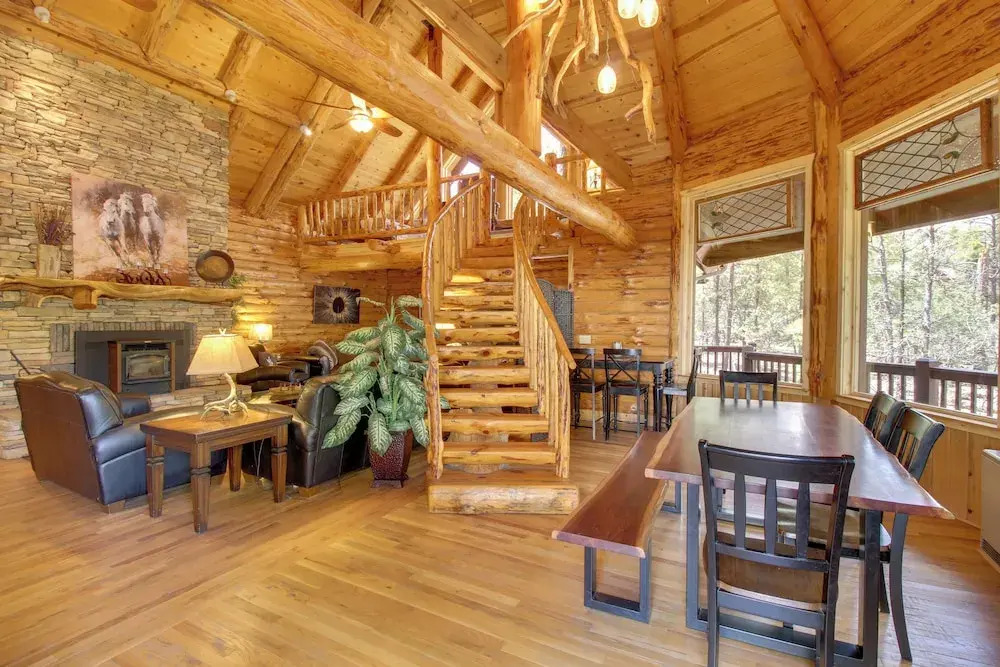 Lakeside Cabin on 2 Acres w/ Fire Pit + Hot Tub!